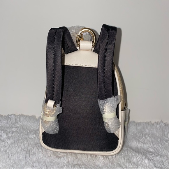 Coach Mini Court Backpack Bag Charm In Signature Canvas NWT - Picture 13 of 14